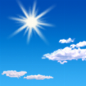 Sunny, with a high near 65. Northwest wind 12 to 15 mph, with gusts as high as 20 mph.