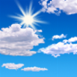 Mostly sunny, with a high near 79. South wind 10 to 15 mph, with gusts as high as 23 mph.